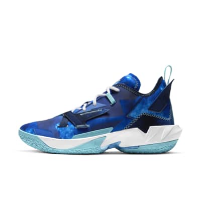 blue basketball sneakers