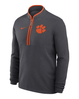 Мужские  Clemson Tigers Victory Nike Dri-FIT College 1/2-Zip Long-Sleeve Top