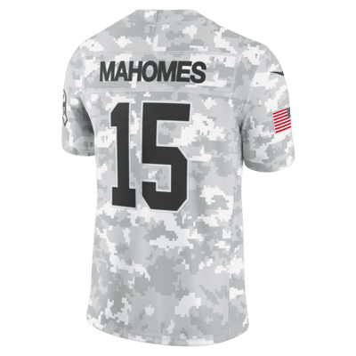 Patrick Mahomes Kansas City Chiefs Salute to Service Men's Nike Dri-FIT NFL Limited Jersey