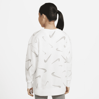 Nike Sportswear Big Kids' (Girls') French Terry Printed Crew