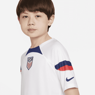 Jersey de fútbol Nike Dri-FIT de la selección de fútbol masculino de EE. UU. local 2022/23 Stadium para niños talla grande