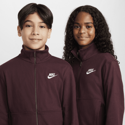 Nike Sportswear Club 大童全長式拉鍊針織外套