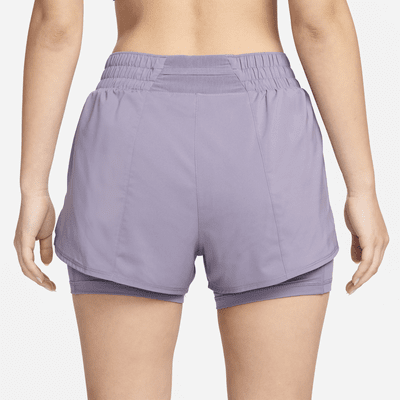 Shorts 2 en 1 Dri-FIT de tiro alto de 8 cm para mujer Nike One