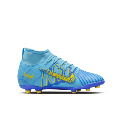 Nike Jr. Mercurial Superfly 9 Club KM FG/MG Little/Big Kids' Multi-Ground High-Top Soccer Cleats