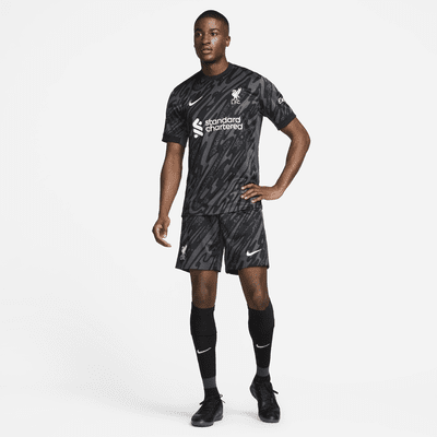 Jersey de fútbol de manga corta Nike Dri-FIT Replica del Liverpool FC portero Stadium para hombre