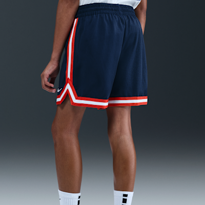 Shorts de básquetbol de 13 cm para niños talla grande Nike DNA