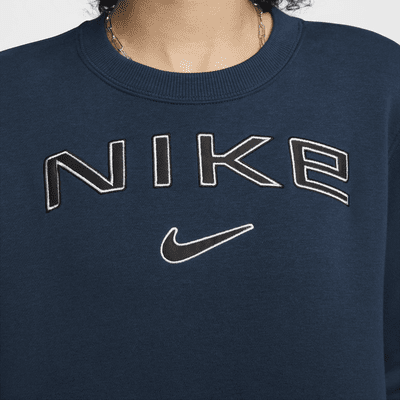 Felpa a girocollo con logo Nike Sportswear Phoenix Fleece – Donna