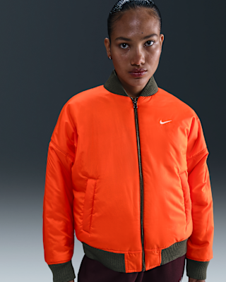 orange nike bomber jacket