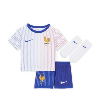 FFF 2024 Stadium Away Baby Toddler Nike Football Replica 3 Piece Kit   Fff 2024 Stadium Away Football Replica 3 Piece Kit D2GZK2 