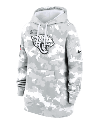 Женское худи Jacksonville Jaguars Salute to Service Primary Edge Club Nike NFL Pullover Hoodie