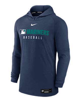 Мужское худи Seattle Mariners Authentic Collection Nike Dri-FIT MLB Pullover Hoodie