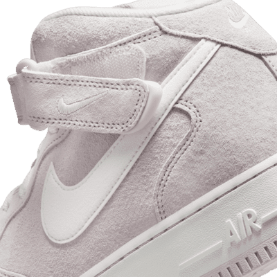 Nike Air Force 1 Mid '07 sneakers in white and gray