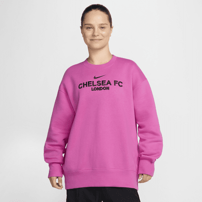 Tercera equipació Chelsea FC Phoenix Fleece Dessuadora de futbol oversized de coll rodó Nike - Dona