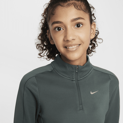 Nike Pro Therma-FIT top met korte rits voor meisjes