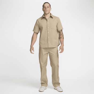 Nike Life Men's Short-Sleeve Seersucker Button-Down Shirt