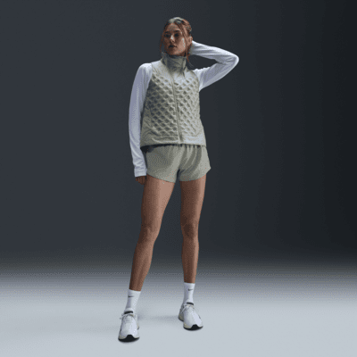 Short Dri-FIT à motif et taille mi-haute avec sous-short intégré Nike One pour femme