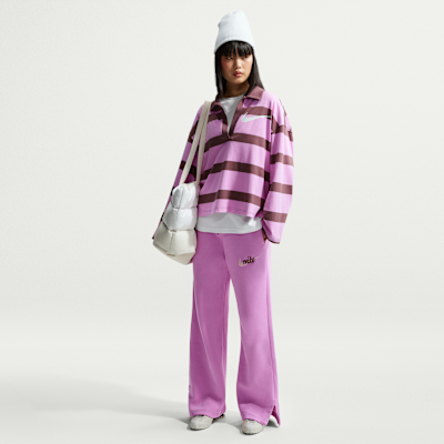 Nike Sportswear Phoenix Fleece Women's High-Waisted Wide-Leg Logo Pants