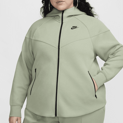 Sudadera con gorro de cierre completo para mujer talla grande Nike Sportswear Tech Fleece Windrunner