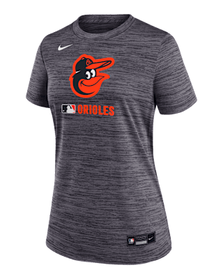 Женская футболка Baltimore Orioles Authentic Collection Velocity Nike Dri-FIT MLB