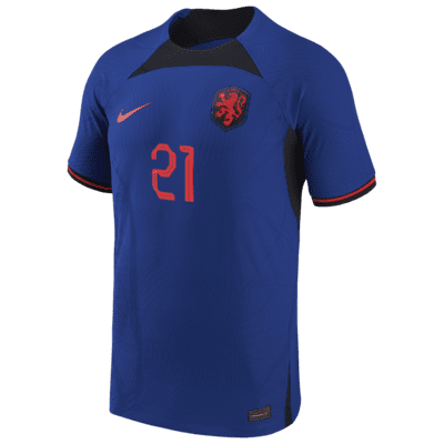 Мужские джерси Netherlands National Team 2022/23 Vapor Match Away (Frenkie de Jong)