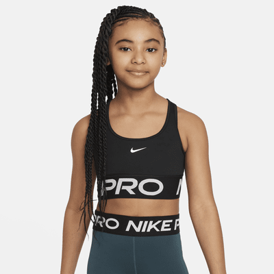 Nike Pro Swoosh Girls' Dri-FIT Sports Bra. Nike LU