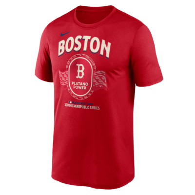 Playera Nike Dri-FIT de la MLB para hombre Boston Red Sox 2024 MLB World Tour Dominican Republic Series Legend