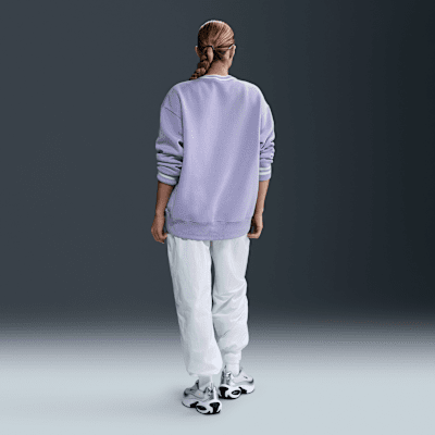 Sudadera de cuello redondo con gráfico oversized para mujer Nike Sportswear Phoenix Fleece