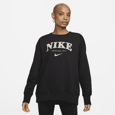 becerro pasión Método Nike Sportswear Phoenix Fleece extragroßes Damen-Sweatshirt mit  Rundhalsausschnitt. Nike DE