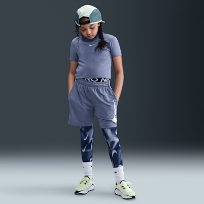 Nike Pro Dri-FIT-Kurzarmshirt (Mädchen)