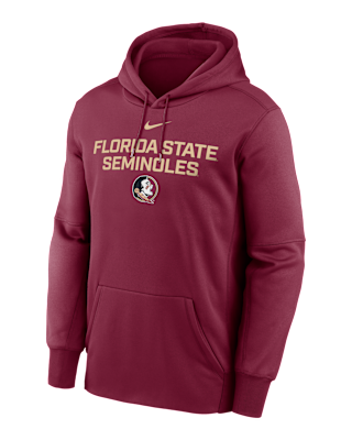 Мужское худи Florida State Team Stacked Men’s Nike Therma College Pullover Hoodie