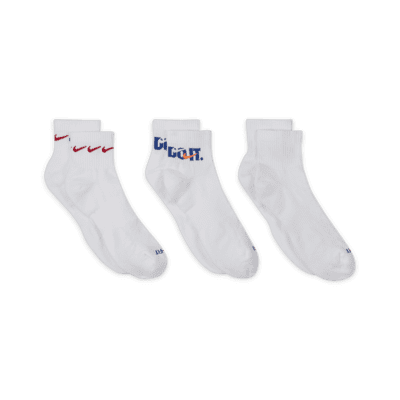 Nike Everyday Plus Cushioned Training Ankle Socks (3 Pairs)