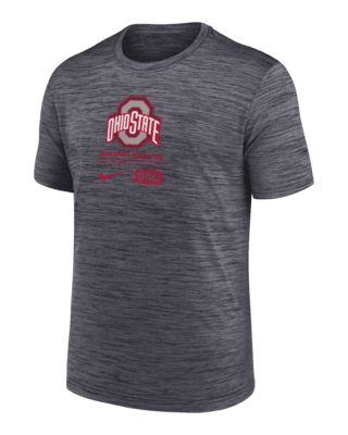 Мужская футболка Ohio State Buckeyes Campus Center Block Velocity Nike Dri-FIT College