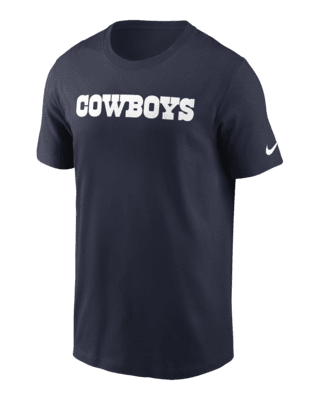 Мужская футболка Dallas Cowboys Primetime Wordmark Essential Nike NFL