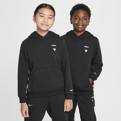 LeBron Standard Issue basketbalhoodie met Dri-FIT voor kids