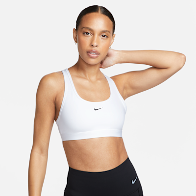 Bra deportivo sin almohadillas para mujer Nike Swoosh Light Support