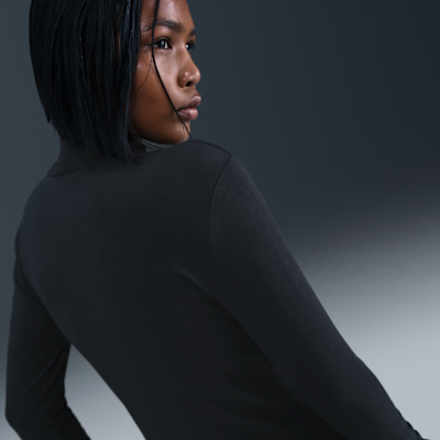 Playera de manga larga slim con cuello alto para mujer Nike Sportswear Chill Knit