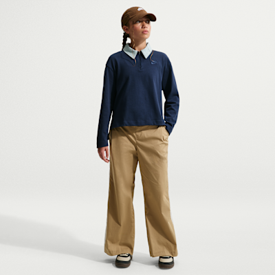 나이키 스포츠웨어 컬렉션 주니어(여아) 긴팔 폴로 탑