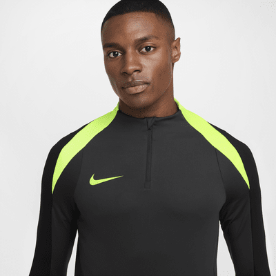 Camisola de treino de futebol com fecho até meio Dri-FIT Nike Strike para homem