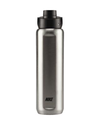 Nike Stainless Steel Recharge Chug Bottle in White/ Stainless Steel Recharge Chug Bottle Size 24oz