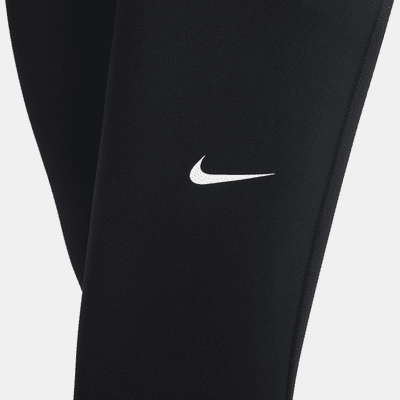 Nike Pro Women's Mid-Rise Crop Mesh Panel Leggings