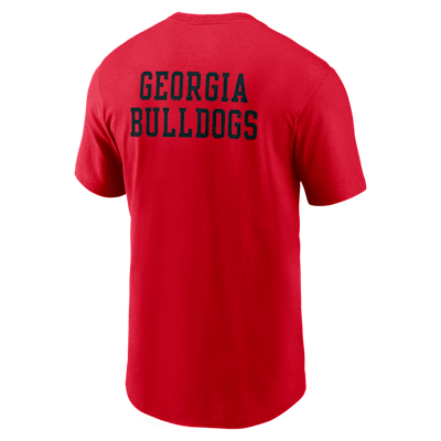 Georgia 2-Hit Stacked Men's Nike College T-Shirt