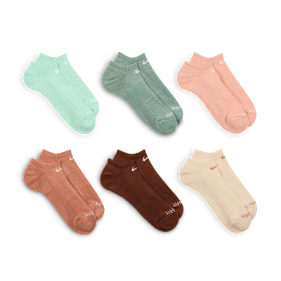 Nike Everyday Plus Cushioned Training No-Show Socks (6 Pairs)