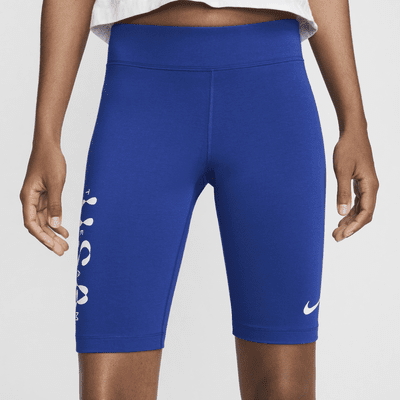 Shorts de ciclismo de tiro medio para mujer Nike Usa Essentials