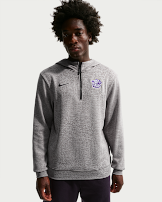 Мужское худи Kansas State Wildcats Nike NCAA Basketball Coaches' Pullover Hoodie для баскетбола