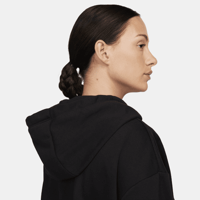 Sudadera con gorro oversized cropped para mujer Nike Sportswear Club Fleece