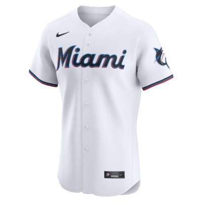 Miami Marlins No34 Magneuris Sierra Men's Nike White Home 2020 Authentic Player MLB Jersey