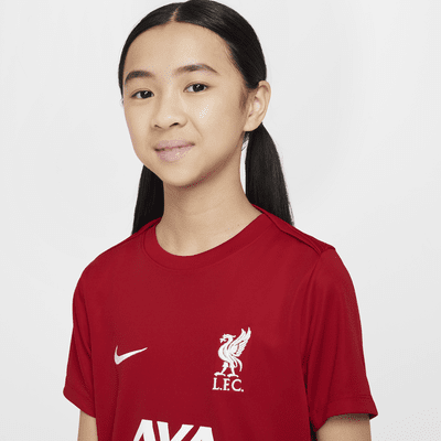 Kortärmad fotbollströja Liverpool FC Academy Pro Nike Dri-FIT för ungdom