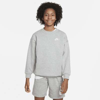 Sudadera oversized para niños talla grande Nike Sportswear Club Fleece