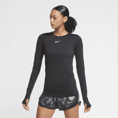 long sleeve running tops with thumb holes