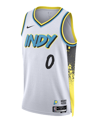 Мужские джерси Tyrese Haliburton Indiana Pacers 2024/25 City Edition Nike Dri-FIT NBA Swingman Jersey